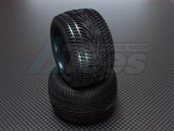 Team Associated RC18T Rear Rubber Standard Radial Tires With Insert (40 Deg) -1pr by GPM Racing