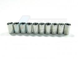 Miscellaneous All Aluminum Cylinderical Collars (ID: 3MM, OD: 6MM, TK: 10MM)-10Pcs Silver by GPM Racing