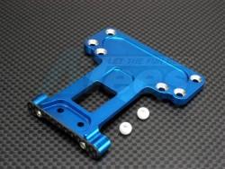 Team Associated RC10T4 Aluminum Rear Main Chassis With Gear Box Mount & Delrin Collars Set Blue by GPM Racing