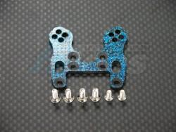 Kyosho Mini Inferno 09 Graphite Front Damper Plate With Screws - 1 Piece Set Blue Graphite Blue by GPM Racing