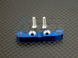 Kyosho Mini Inferno Aluminum Rear Arm Bulk For Front Gear Box With Screws - 1 Piece Set Blue by GPM Racing