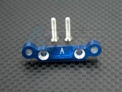 Kyosho Mini Inferno Aluminum Rear Arm Bulk (1 Degree) For Rear Gear Box With Screws - 1 Piece Set Blue by GPM Racing