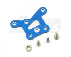Kyosho Mini Inferno Aluminum Linkage Plate Of Front Gear Box & Steering Plate - 1 Piece Blue by GPM Racing