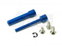 Kyosho Mini Inferno Aluminum Steering Posts With Screws - 1 Pair Set Blue by GPM Racing