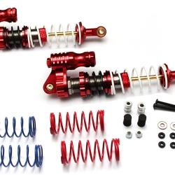 Miscellaneous All Boomerang™ Type PB Race Ready Aluminum Double Suspension Adjustable Piggyback Shocks 110MM Red by Boom Racing