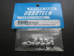 Miscellaneous All Aluminum 5.8mm Ball(3mm Hole)  Length Silver by GPM Racing