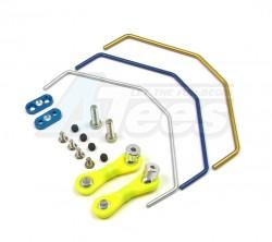 Kyosho Mini Inferno Aluminum Front Anti-Roll Bar With Screws - 1 Set Blue by GPM Racing