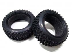 Miscellaneous All 1/10 Off Road Rubber Rear Tire Pattern 3 (2) Black by Boom Racing