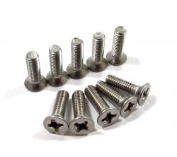 Miscellaneous All Flathead Phillips Countersunk Screws 3x10mm (10) by Boom Racing