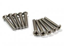 Miscellaneous All Flathead Phillips Countersunk Screws 3x20mm (10) by Boom Racing