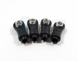 Miscellaneous All Rebuild Kit Long Ball Ends For Shocks 4 Pieces Black by GPM Racing