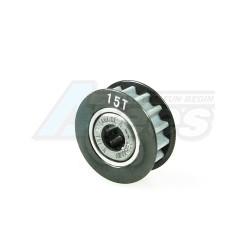Miscellaneous All Aluminum Center One Way Pulley Gear T15 by 3Racing
