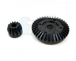 Axial Wraith Steel Front/Rear Bevel Gear - 2 Pcs Black by GPM Racing