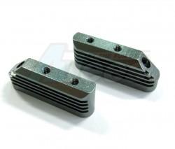 Mugen Seiki MTX3 Aluminum Engine Heat Sink Mount-1pr Gun Metal by GPM Racing