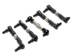 A-Tech XMB4 Titanium Completed Tie Rod With Ball Ends - 5pcs Set by GPM Racing