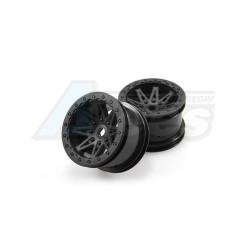 Axial Wraith 2.2 Raceline Renegade Wheels - 41mm Wide  Black (2 Pcs) by Axial Racing