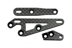 Axial XR10 XR10 Carbon Fiber F/R Servo Mounts and Steering Arm Set (2 Pcs) by Axial Racing