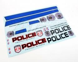 Miscellaneous All Decal Sheet For Police Car by Matrixline RC