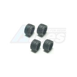 Kyosho Mini-Z AWD Front Tyre set V pattern (10 Degree) - 2 Pairs For Mini-Z AWD by 3Racing