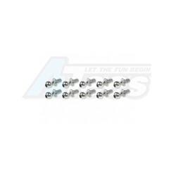 3Racing Sakura D3 CS Sport Steel 4.8mm Ball Stud L=6 (10 Pcs) by 3Racing