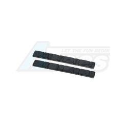 Miscellaneous All Balance Weight (p3r/re-cut) 2pcs With Graphite Pattern - 5g And 10g by 3Racing