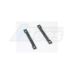 Kyosho V-One-RR Evolution Graphite Front Upper Arm Mounts Spacer - 1mm For V One Rr Evo. by 3Racing