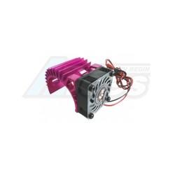 Miscellaneous All Motor Heat Sink W/ Fan Ver.3 For 540 Motor (fan-shaped) - Pink by 3Racing