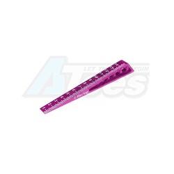 Miscellaneous All Chassis Ride Height Gauge 0-15 (Bevel) - Pink by 3Racing