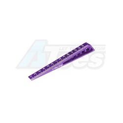 Miscellaneous All Chassis Ride Height Gauge 0-15 (Bevel) - Purple by 3Racing
