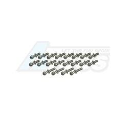 Team Associated RC18T 64 Titanium Ball Stud (20 pcs) For RC18 by 3Racing