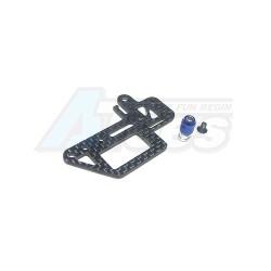 Kyosho Mini Inferno Graphite Steering Servo Plate For Mini Inferno by 3Racing