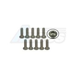 Miscellaneous All #4-40 x 3/8 Titanium Button Head Hex Socket - Machine (10 Pcs) by 3Racing
