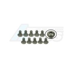 Miscellaneous All M2 x 3 Titanium Button Head Hex Socket - Machine (10 Pcs) by 3Racing