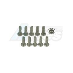 Miscellaneous All M2 x 6 Titanium Button Head Hex Socket - Self Tapping (10 Pcs) by 3Racing