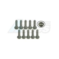 Miscellaneous All M2 x 8 Titanium Button Head Hex Socket - Machine (10 Pcs) by 3Racing