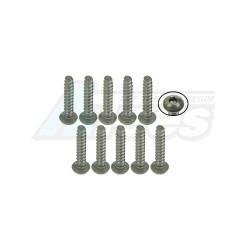 Miscellaneous All M2 x 10 Titanium Button Head Hex Socket Self Tapping (10 Pieces) by 3Racing