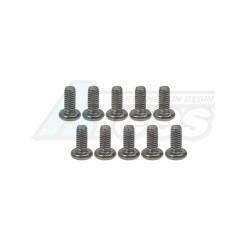 Miscellaneous All M2.6 x 6 Titanium Button Head Hex Socket - Machine (10 Pcs) by 3Racing