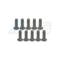 Miscellaneous All M2.6 x 8 Titanium Button Head Hex Socket - Machine ( 10 Pcs ) by 3Racing