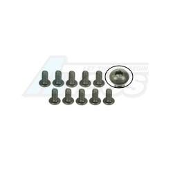 Miscellaneous All M3 X 5 Titanium Button Head Hex Socket - Machine ( 10 Pcs ) by 3Racing