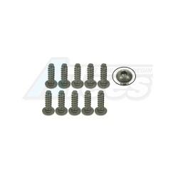 Miscellaneous All M3 x 10 Titanium Button Head Hex Socket - Self Tapping (10 Pcs) by 3Racing