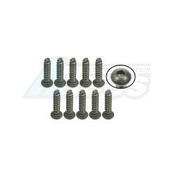 Miscellaneous All M3 x 12 Titanium Button Head Hex Socket - Self Tapping (10 Pcs) by 3Racing