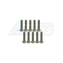 Miscellaneous All M3 x 14 Titanium Button Head Hex Socket - Machine (10 Pcs) by 3Racing