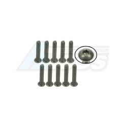 Miscellaneous All M3 x 16 Titanium Button Head Hex Socket - Machine (10 Pcs) by 3Racing