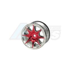 Miscellaneous All 1/10 8 Spoke Wheel Set For Tamiya M-Chassis Series (4pcs)- Red by 3Racing