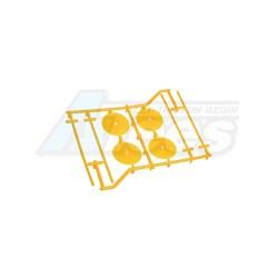 Miscellaneous All 1/10 Type Set Holder (4 pcs) - Yellow by 3Racing