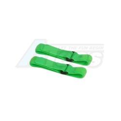 Miscellaneous All Long Battery Straps (27cm) - Fluorescent Green by 3Racing