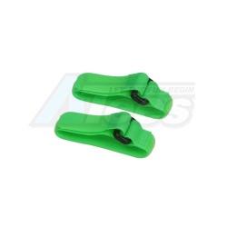Miscellaneous All Short Battery Straps (20cm) - Fluorescent Green by 3Racing