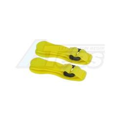Miscellaneous All Short Battery Straps (20cm) - Yellow by 3Racing