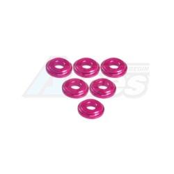Miscellaneous All Shock Tower Shim M8 X 2mm (6pcs) - Pink by 3Racing