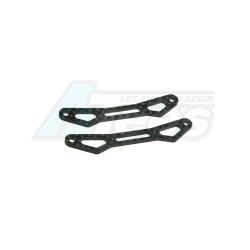 Tamiya M-03 Front & Rear Graphite Stiffener For M03M by 3Racing